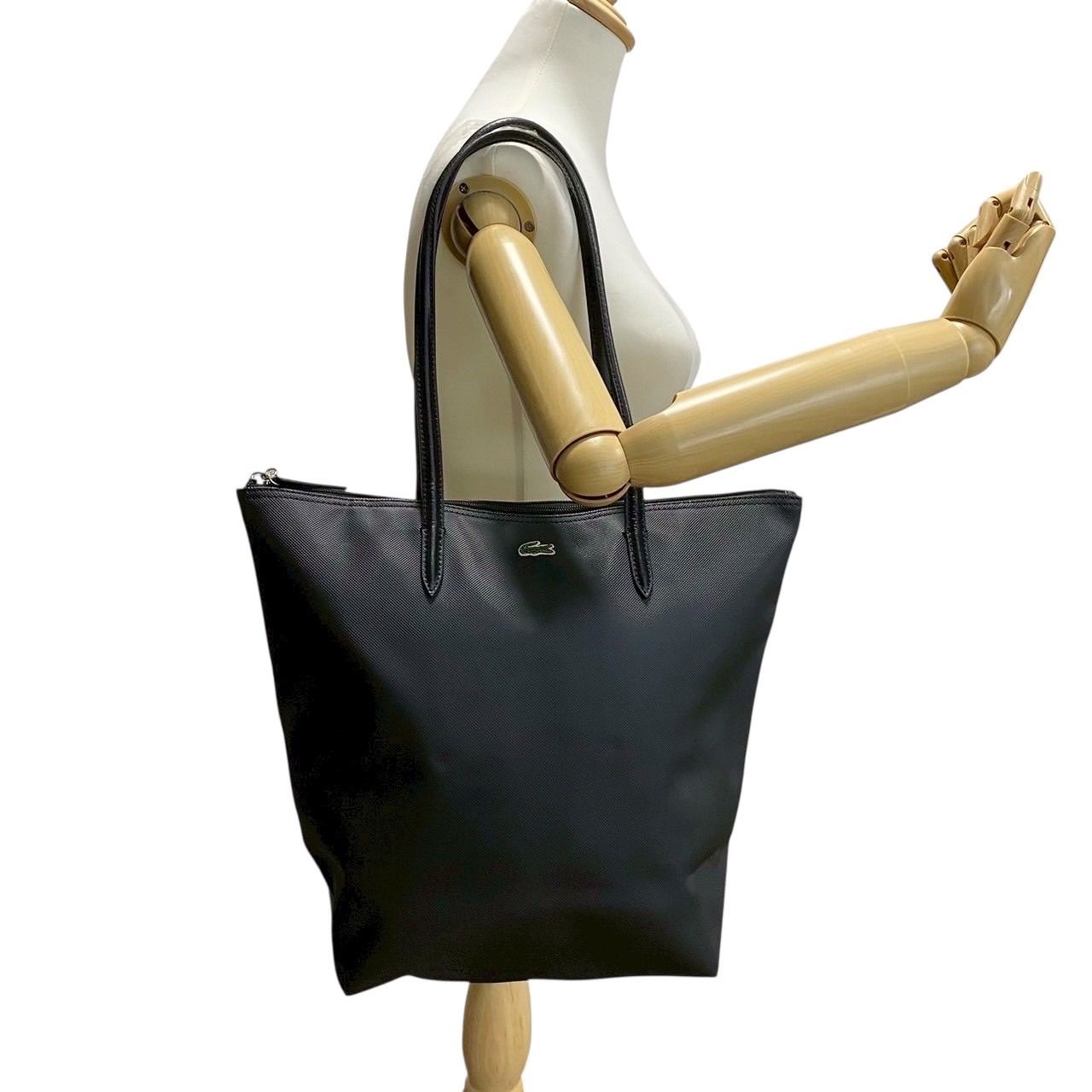 B3664】【美品】 LACOSTE ラコステ バーティカルトートバッグ L.12.12 