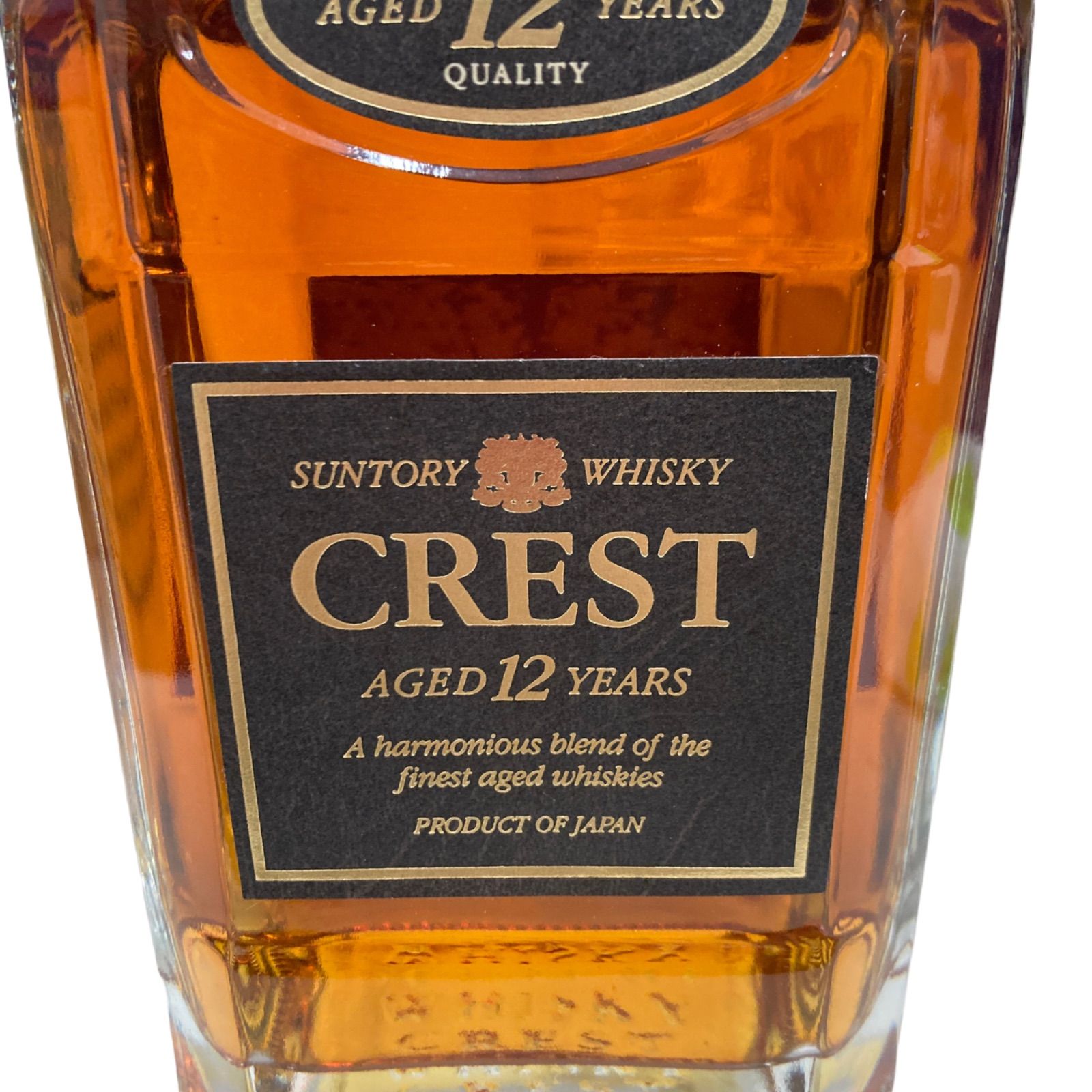 サントリー ウイスキー未開封 CREST 12年 750ml 43% 箱傷み - メルカリ