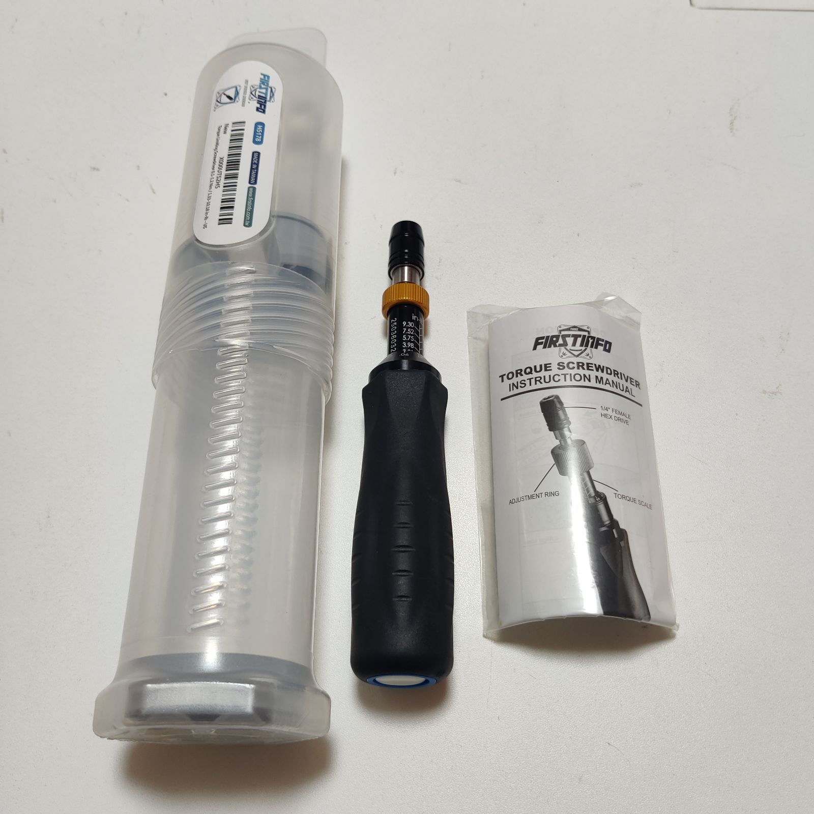 良匠 FIRSTINFO TOOLS 空転式プリセット型 トルクドライバー 0.1-1.2 Nm