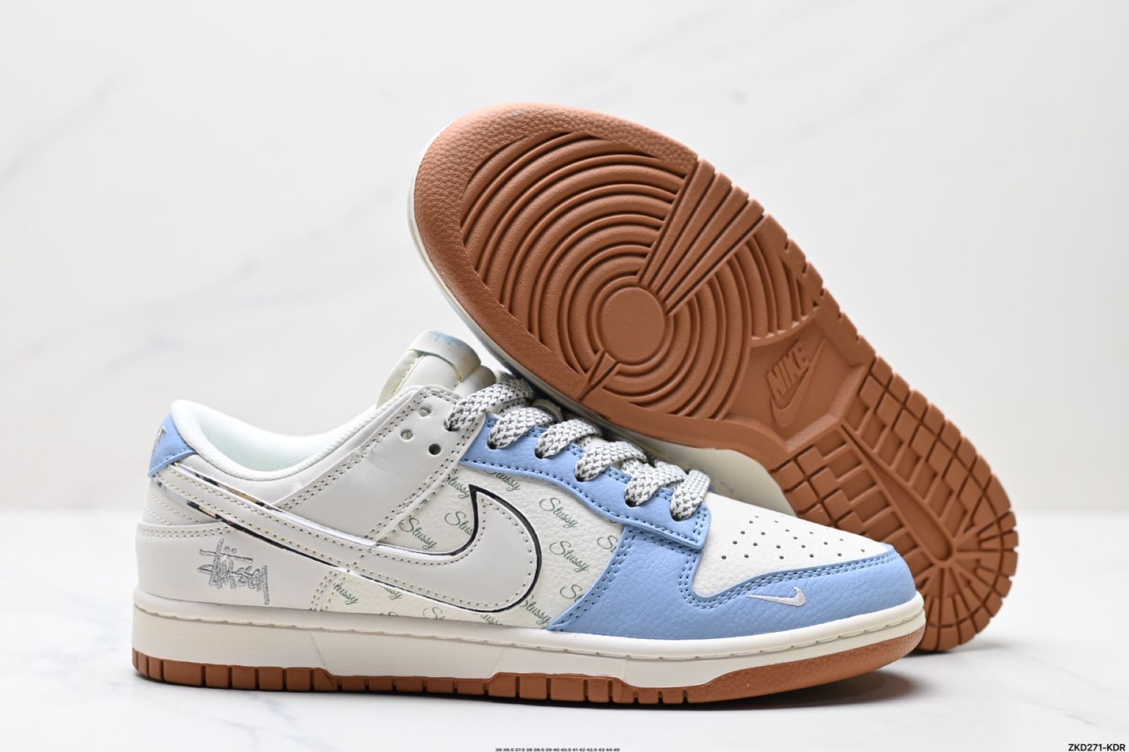 【新品未使用】ナイキ SB Dunk LOW PRO 27cm ホワイト/ブルー NIKE SB(ナイキSB) SB DUNK LOW PROスニーカーFZ8802 100 FZ8802
