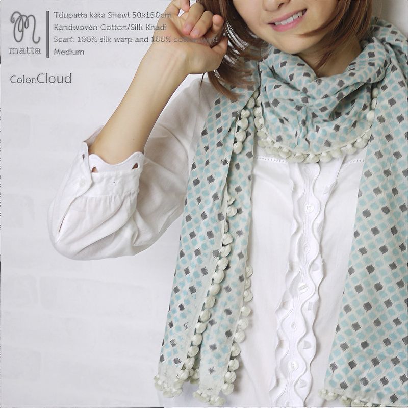 正規品 matta kata print stole Medium 50x180 CLOUD - メルカリ 