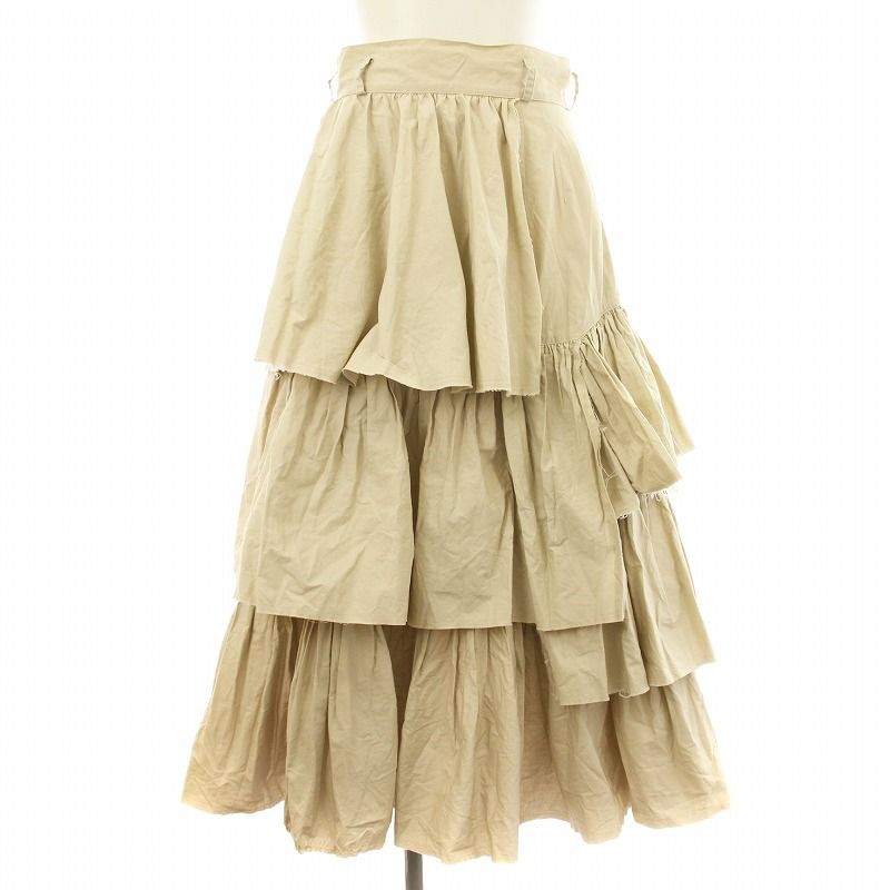フーフー foufou Cut off volume tiered skirt FF231SK01 カット