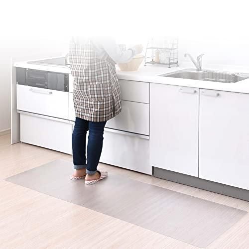 山善 キッチンマット 60×180cm 1.5mm厚 クリア CFM-1860