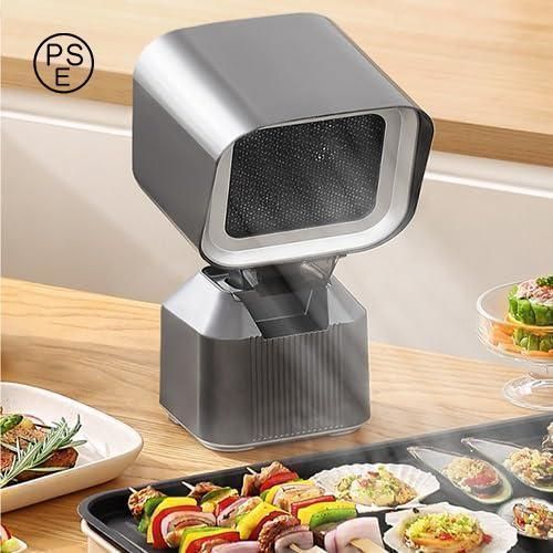 卓上レンジフード 卓上吸煙機 卓上換気扇 2段ギア調整風力 移動 低騒音 3600rpmの超吸引力 二重層油煙フィルター 焼肉