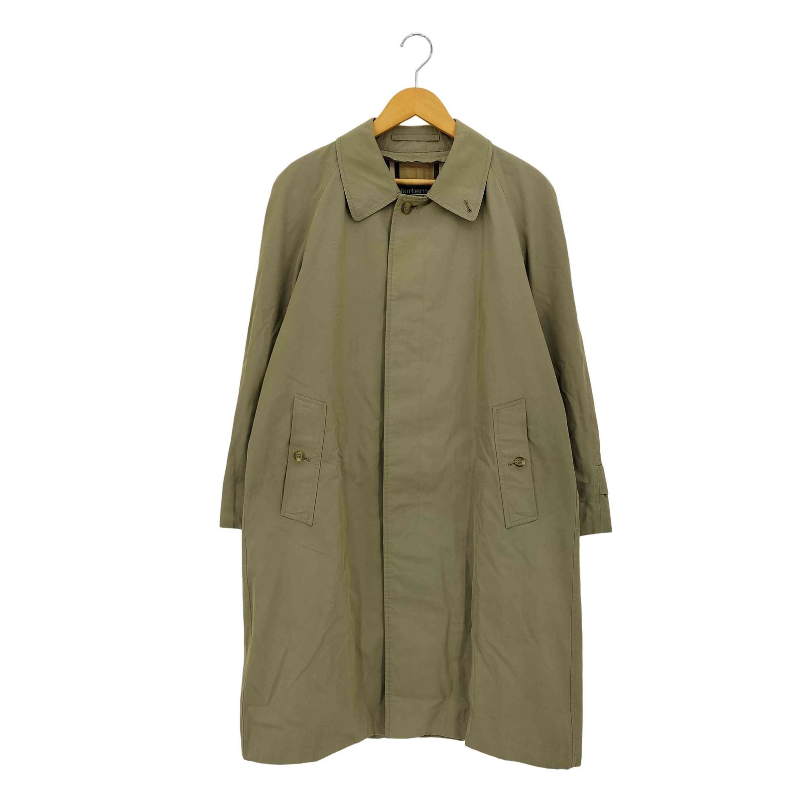 バーバリー BURBERRY 90s 英国製 SHEARFORD 裏地ノバチェック ラグラン ステンカラーコート メンズ 表記無 
