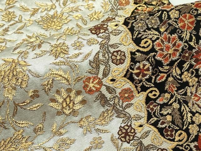 六通柄袋帯 唐織