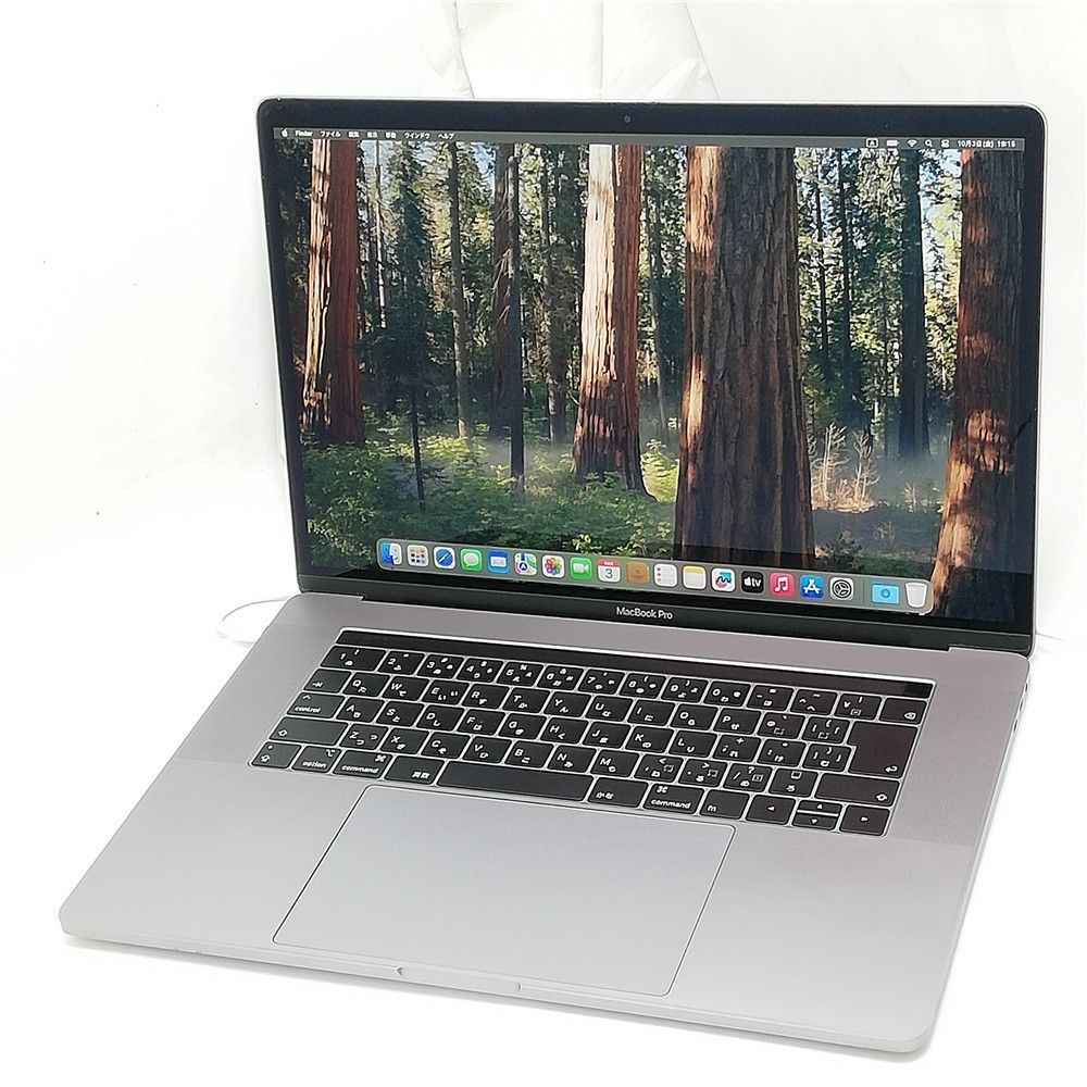 超 アップル Apple MacBook Pro 15 1 A1990 スペースグレイ 第9世代 Core i9-9880H 2.3GHz 16GBメモリ 512GBSSD 15.4インチ MacOS15.7