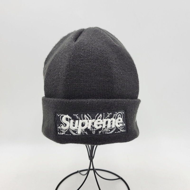 中古 Supreme bandana box logo beanie ビーニー 中古品】Supreme シュプリーム BANDANA BOX LOGO BEANIE