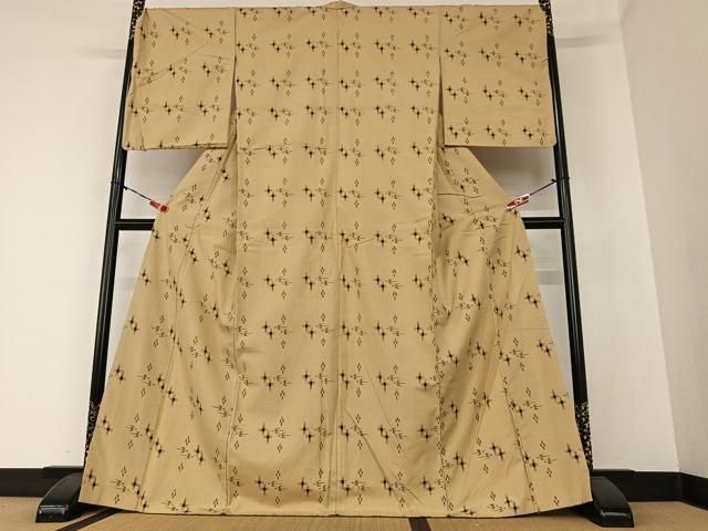 平和屋着物●本場琉球絣　琉球絣文様　正絹　逸品　CAAS6997yc 平和屋着物○本場琉球絣 琉球絣文様 正絹 逸品 CAAS6997yc 平和屋着物