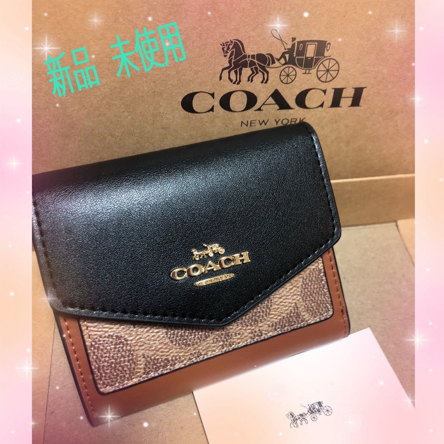 COACH 三つ折り財布 未使用