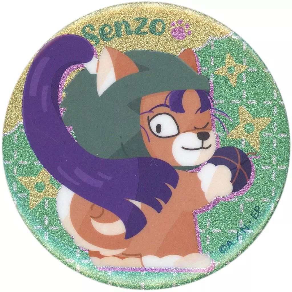 立花仙蔵 グリッター缶バッジ 中古】バッジ・ビンズ 立花仙蔵 「忍たま乱太郎 どうぶつフォーゼ