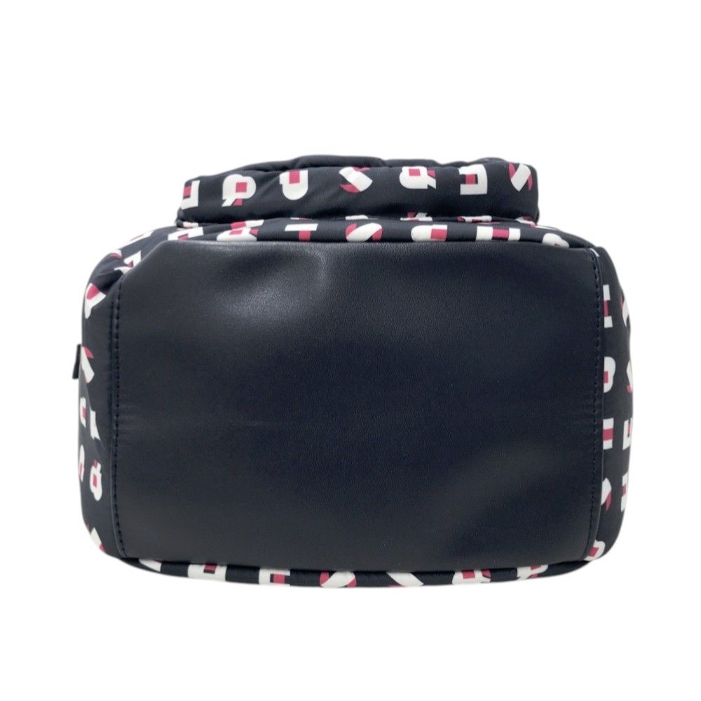 AND PER SE アンパスィ カートバッグ ロゴ総柄 ネイビー系