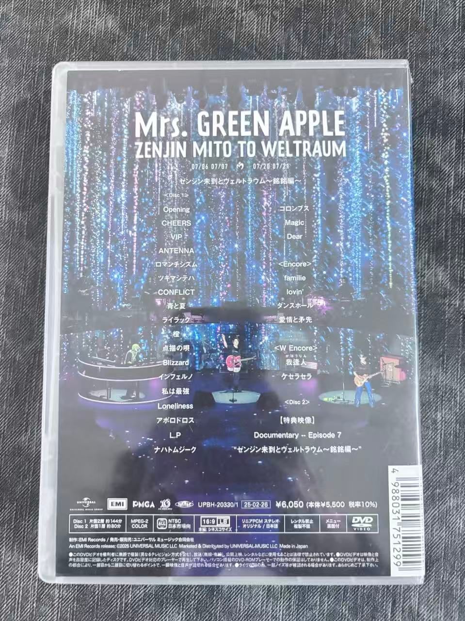 Mrs. GREEN APPLE ゼンジン未到とヴェルトラウム DVD - メルカリ