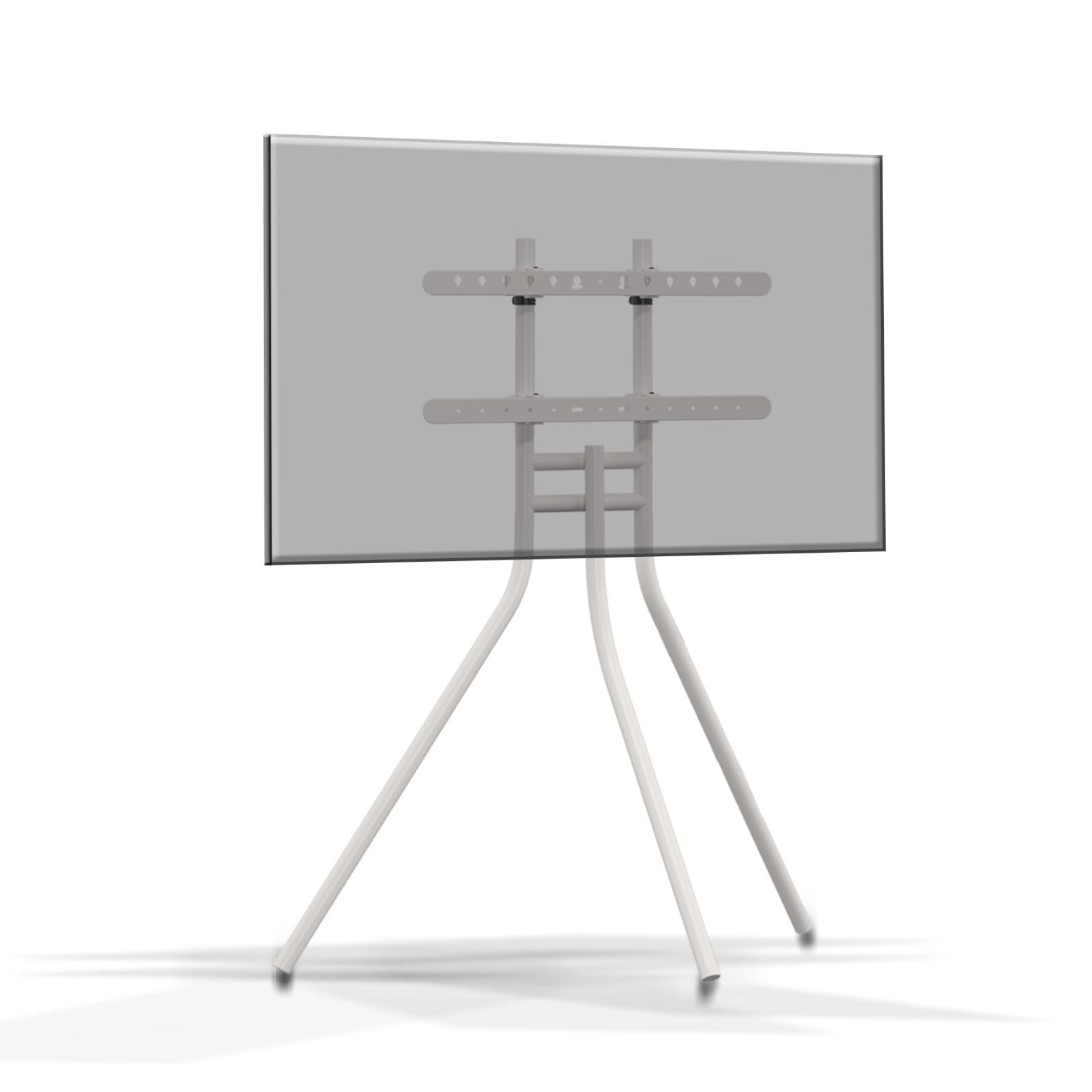 HILLPORT 42～86インチの白い三角形テレビの画架のフロアスタンド テレビスタンド ハイタイプ テレビ台 壁寄せテレビスタンド TV ディスプレイスタンド ラック おしゃれ 自立式 イーゼル型 耐