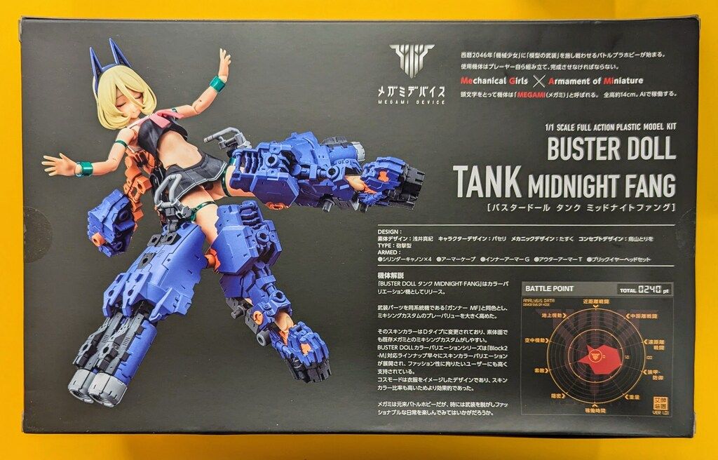 メガミデバイス BUSTER DOLL タンク BUSTER DOLL タンク MIDNIGHT FANG