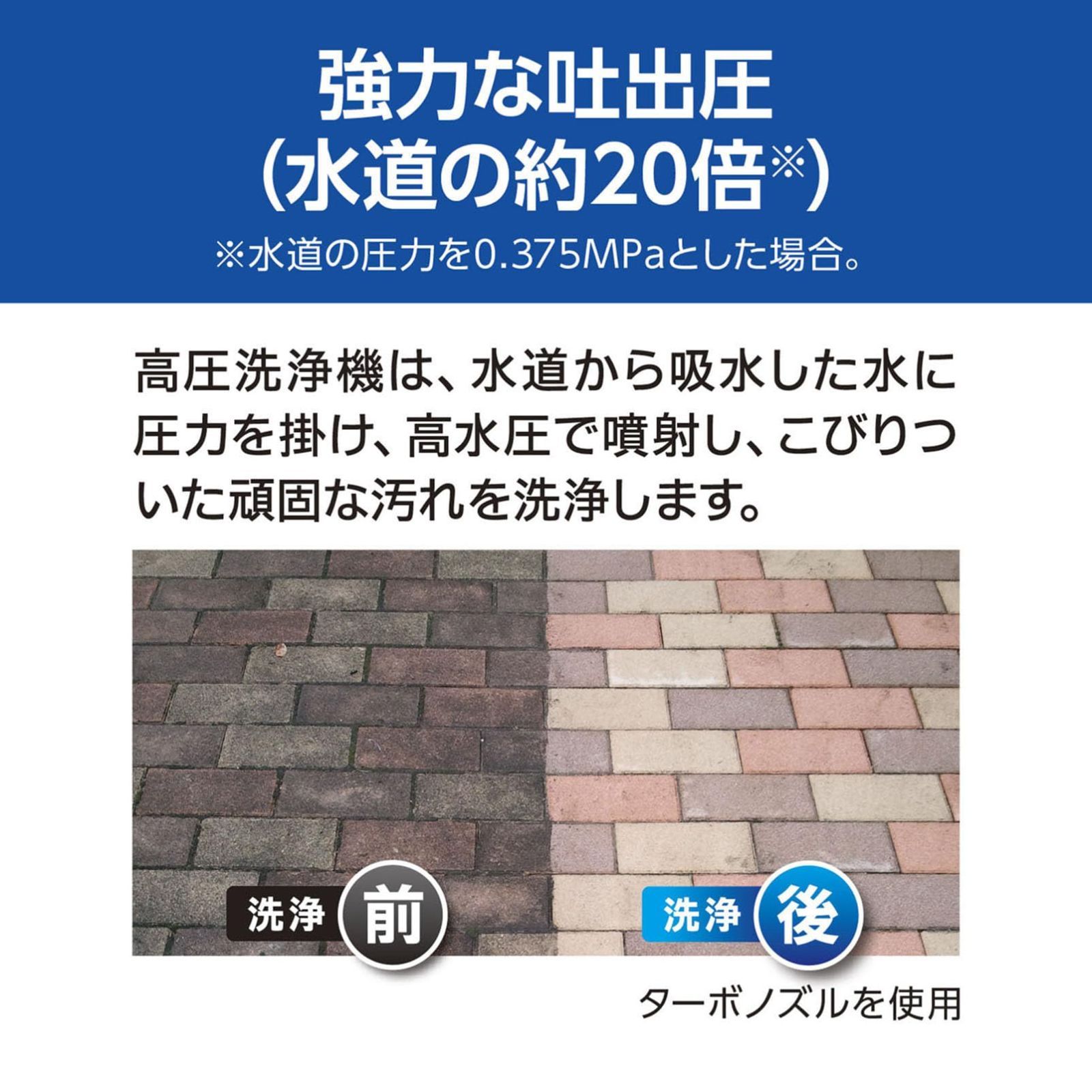 ノズルやホース類を本体にスッキリとコンパクトに収納