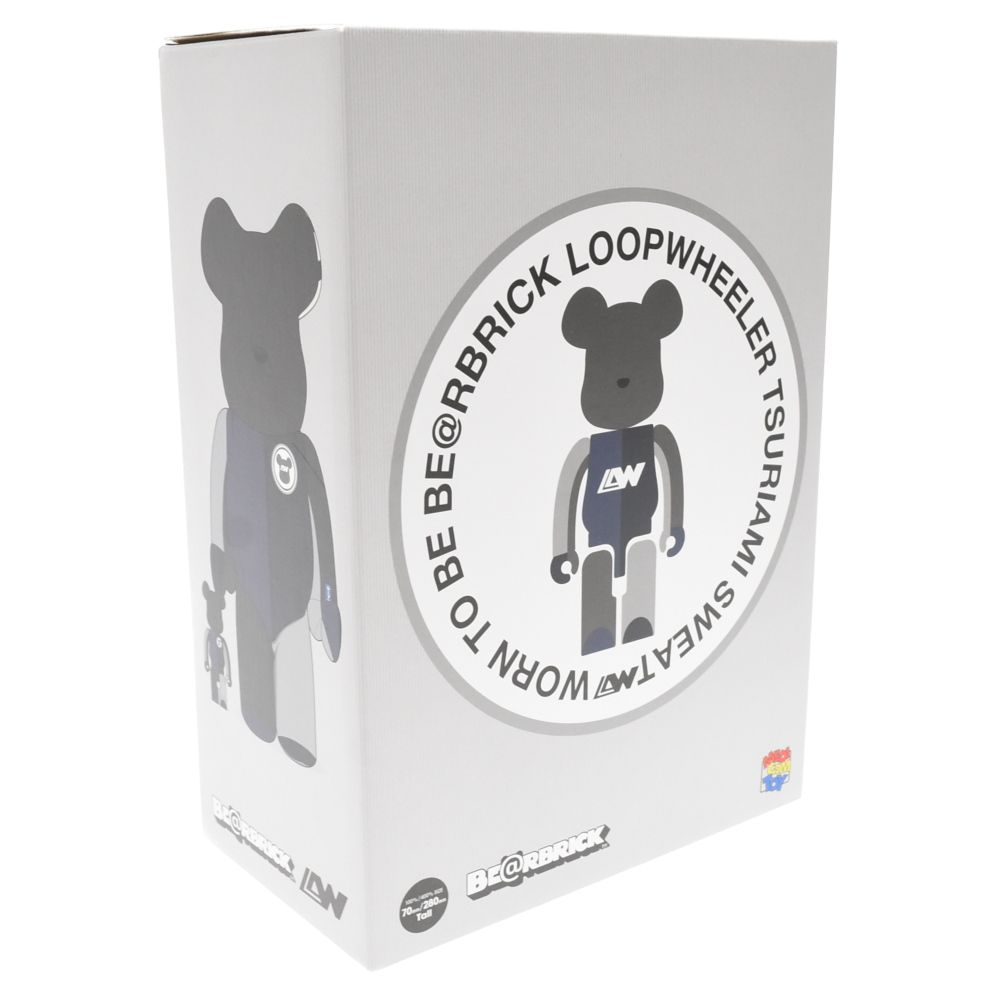 MEDICOM TOY - MEDICOM TOY メディコムトイ BE@RBRICK LOOPWHEELER 100%/400% ベアブリック ループウィラー フィギュア グレー/ブルー MEDICOM TOY メディコムトイ BE@RBRICK LOOPWHEELER 100%/400