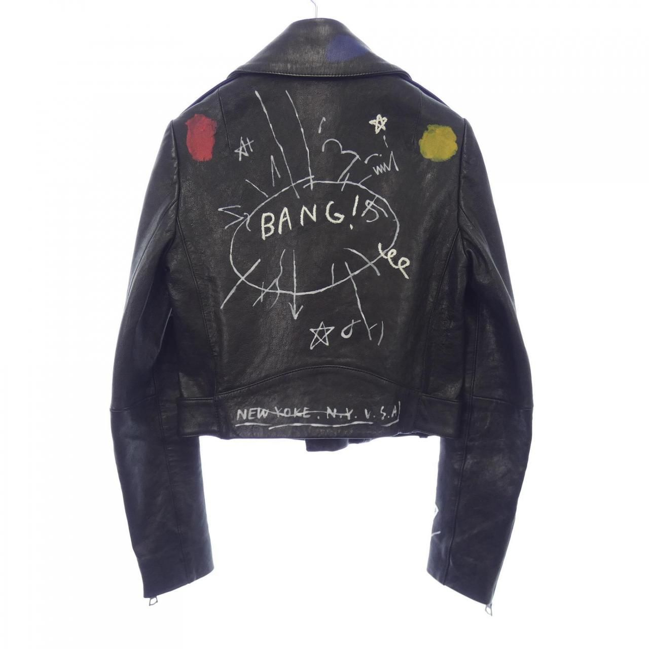 アリスアンドオリビア ALICE OLIVIA 65173-1-30050 レザーライダースジャケット