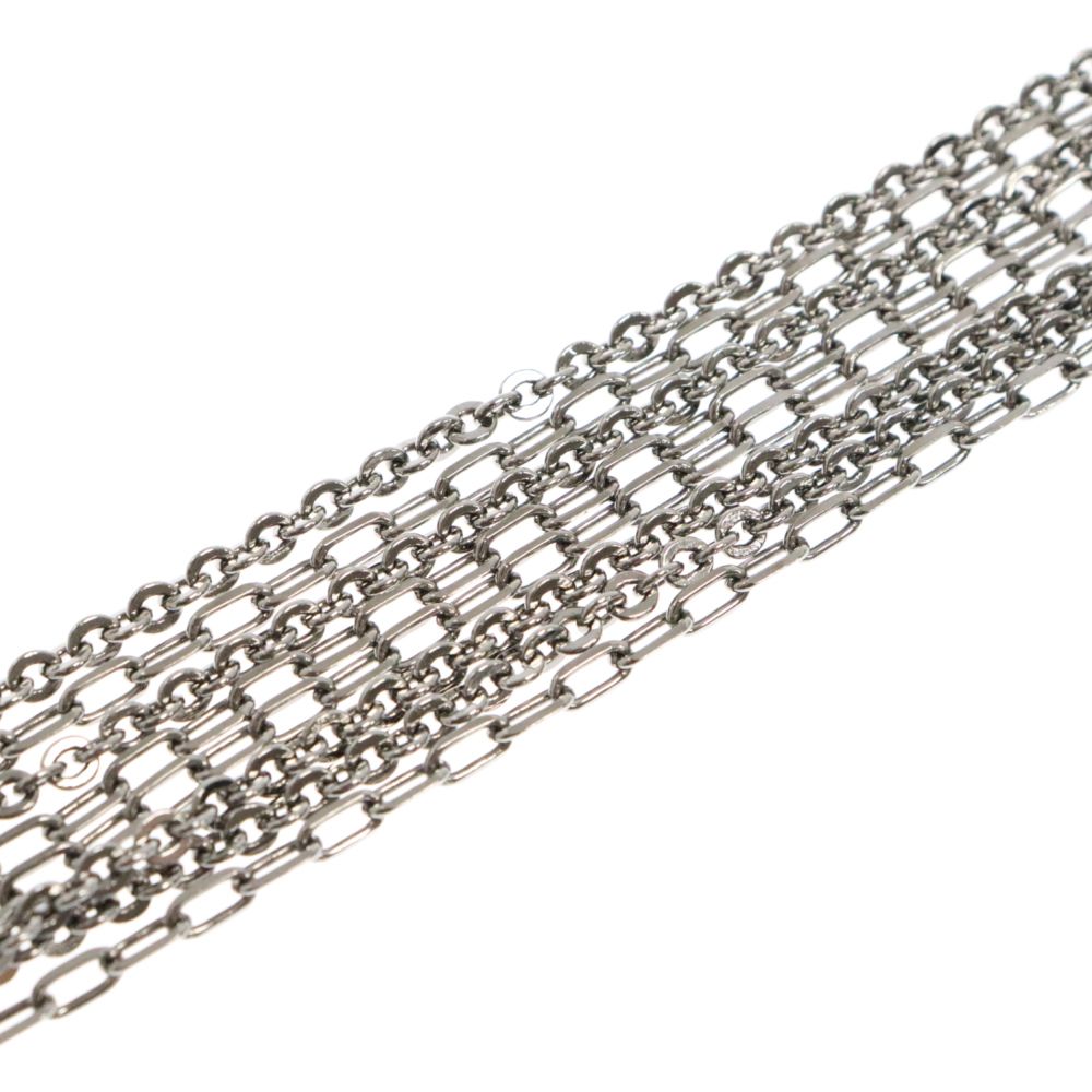 Dior シルバー 4連ウォレットチェーン