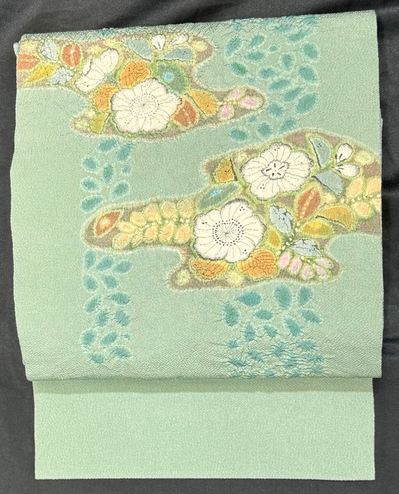 k31⭐️辻が花篠原清治作⭐️豪華絢爛綺麗華麗逸品美品長さ374cm正絹