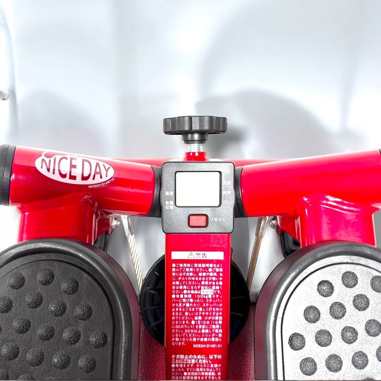 ナイスデイ　レッド ステッパー デジタルカウンター付き ナイスデイ レッド ステッパー デジタルカウンター付き