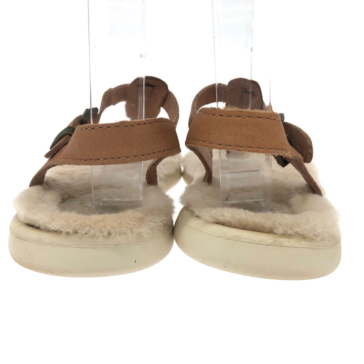 UGG アグ ムートン サンダル ベージュ レディース 240001093256 - メルカリ