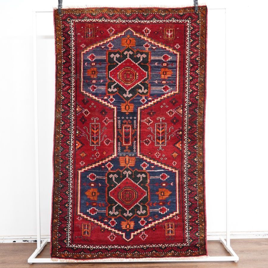 ヴィンテージラグ アフガニスタン バルーチ族 トライバルラグ 150cm×94cm 手織り絨毯