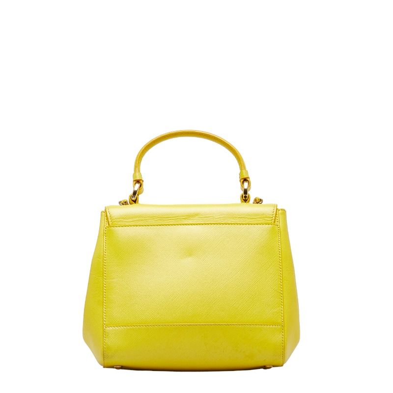 サルヴァトーレ・フェラガモヴァラリボン2WAYイエロー ハンドバッグ