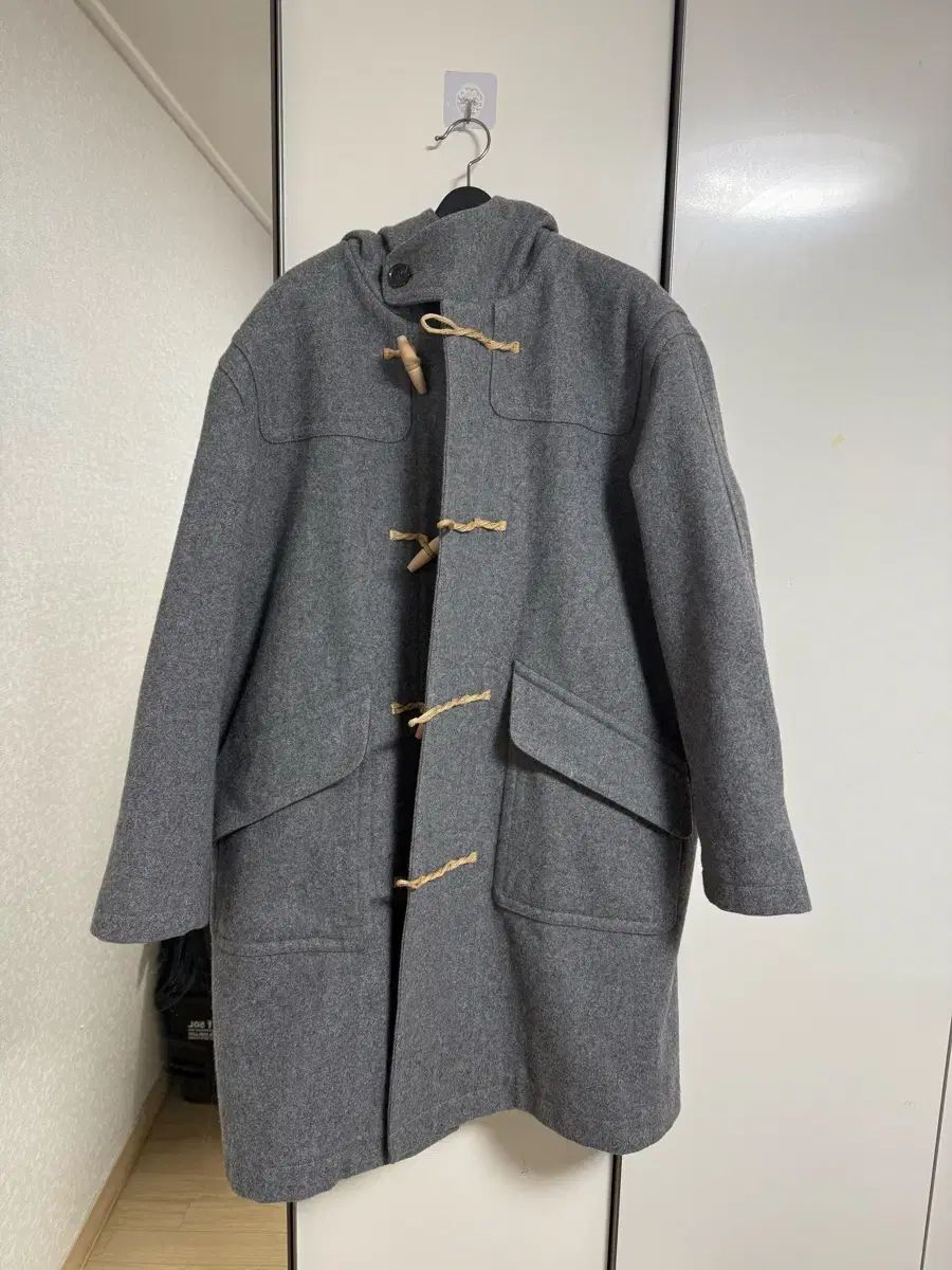 【雷市場（ポンジャン）商品韓国直送】 ROUGH SIDE ダッフルコート グレー 2