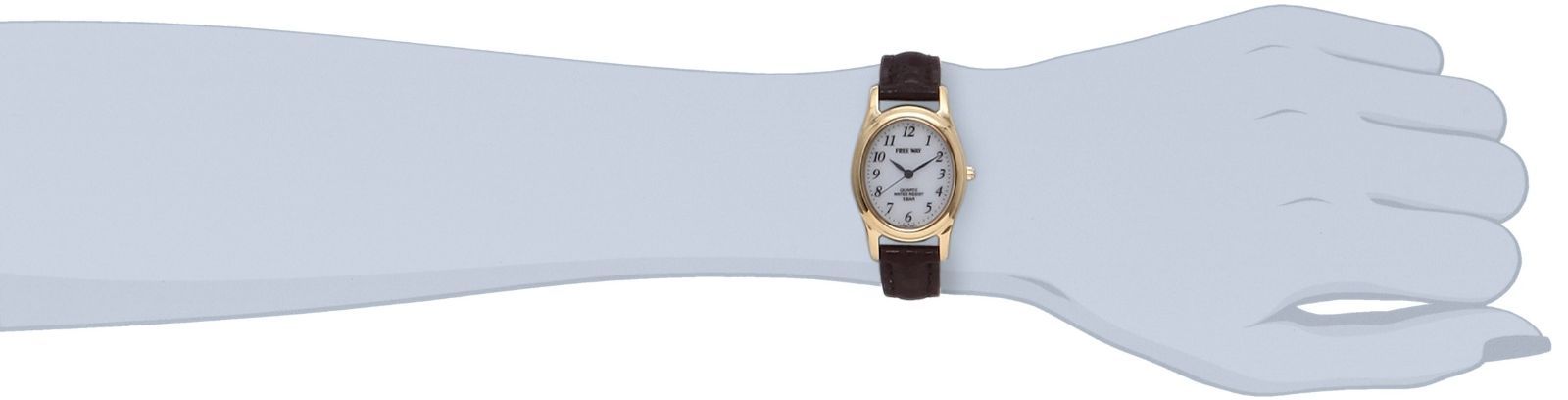 ホワイト レディース AA 95-9917 × 革ベルト 防水 ソーラー アナログ ブラウン 腕時計 Q-Q シチズン