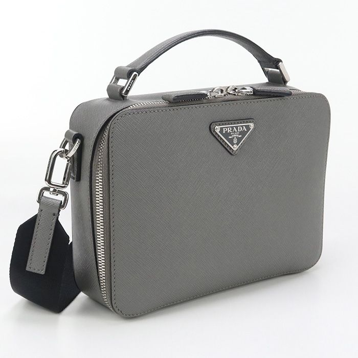 【極美品！✨】PRADA プラダ ハンドバッグ 2VH069 サフイアーノ 黒 極美品！✨】PRADA プラダ ハンドバッグ 2VH069 サフイアーノ 黒