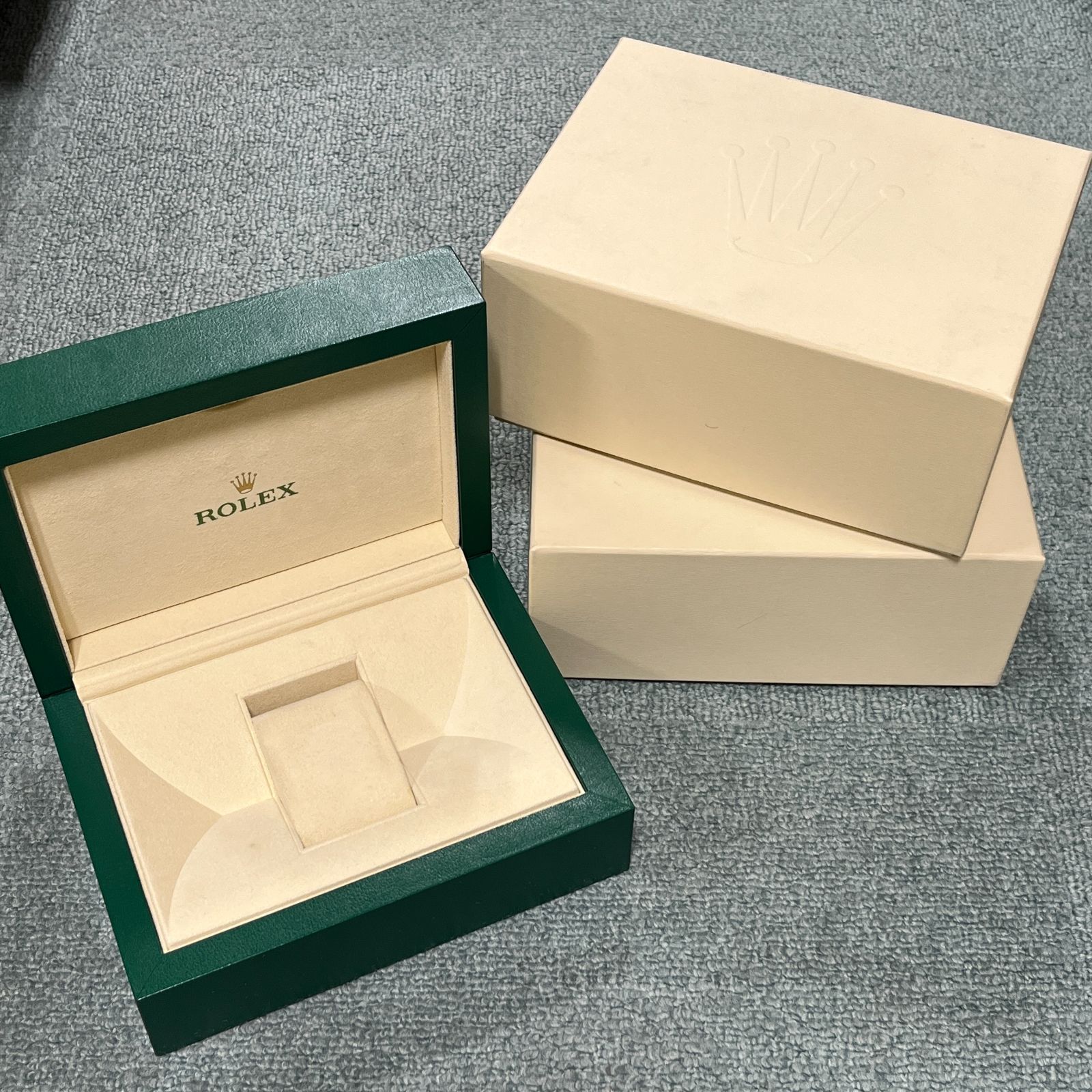 中古】現行品 ROLEX 内箱・外箱 Lサイズ ２箱セット 大箱 純正 - 株式