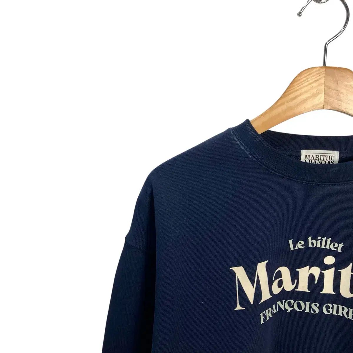 MARITHE FRANCOIS GIRBAUD ネイビー トレーナー Marithe Francois Girbaud(マリテフランソワジルボー