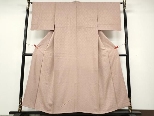 平和屋着物 ファッションデザイナー 花井幸子 色無地 花菱地紋 虹色 正絹 CAAY5128ut