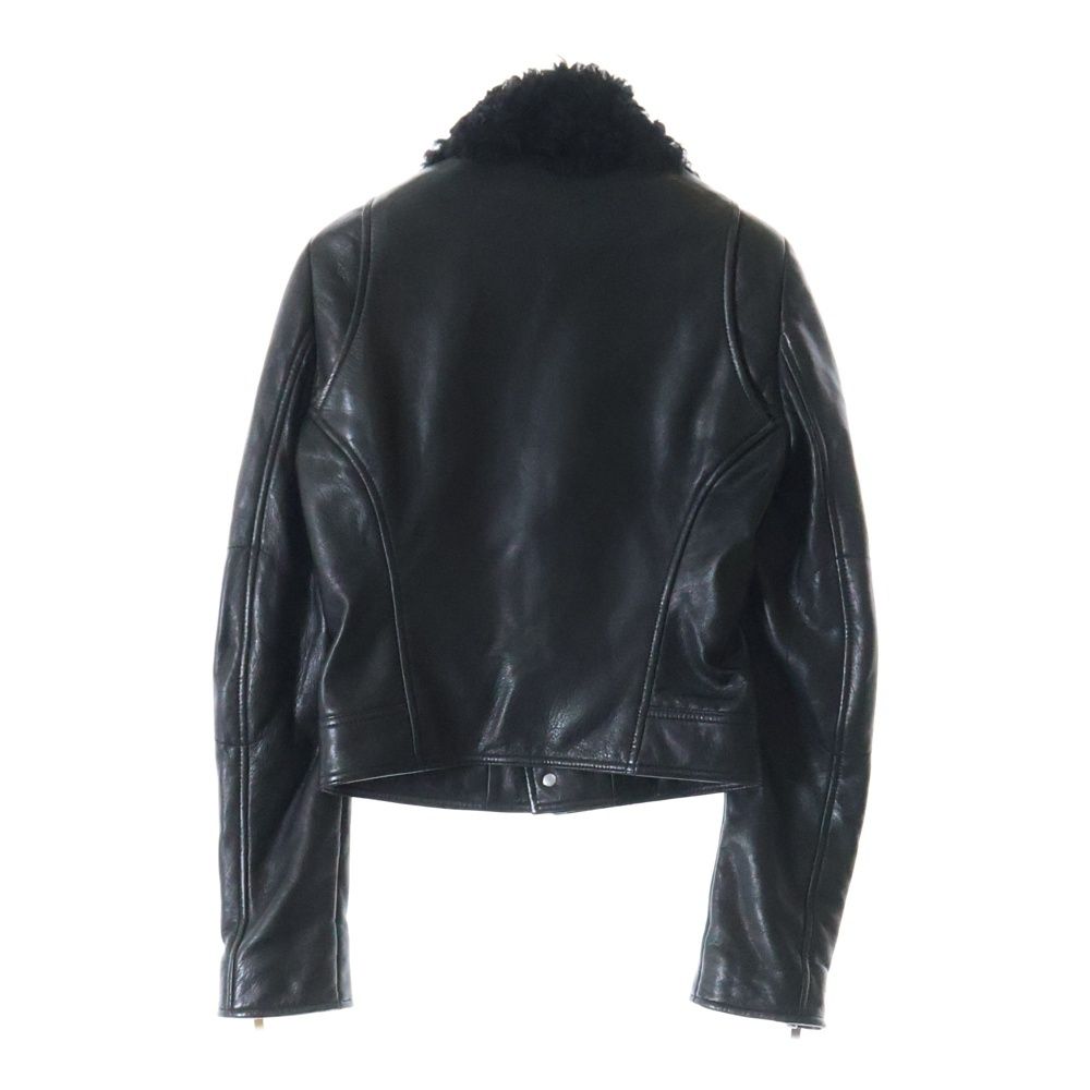 希少 バレンシアガ ラムレザー ダブルライダース ジャケット Sサイズ ブラック 中古・古着通販】BALENCIAGA (バレンシアガ) ラムレザー