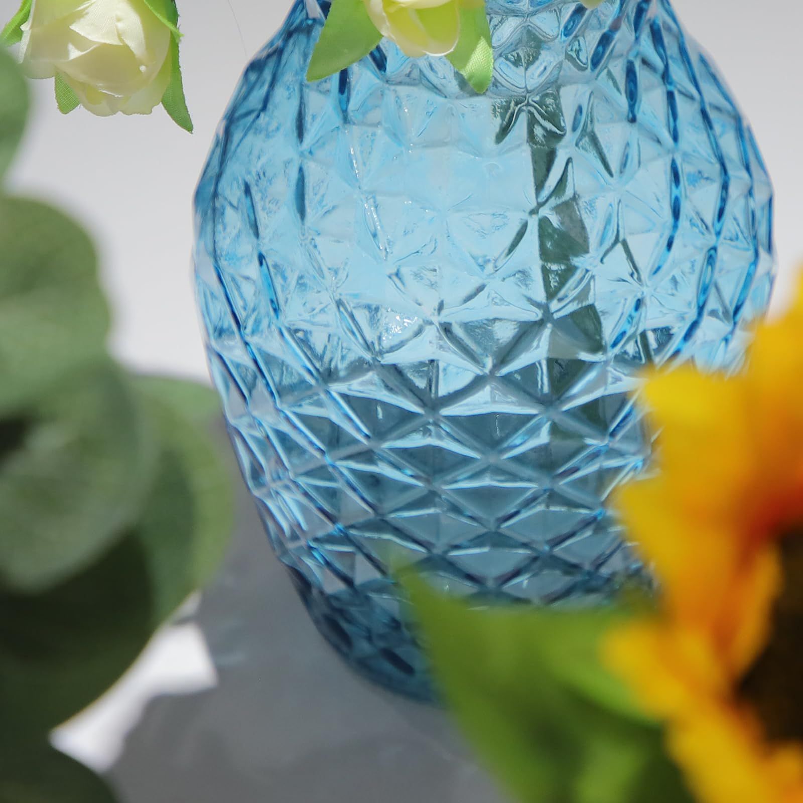 青緑グラデーション フラワーベース フラワーベース 花瓶 青緑