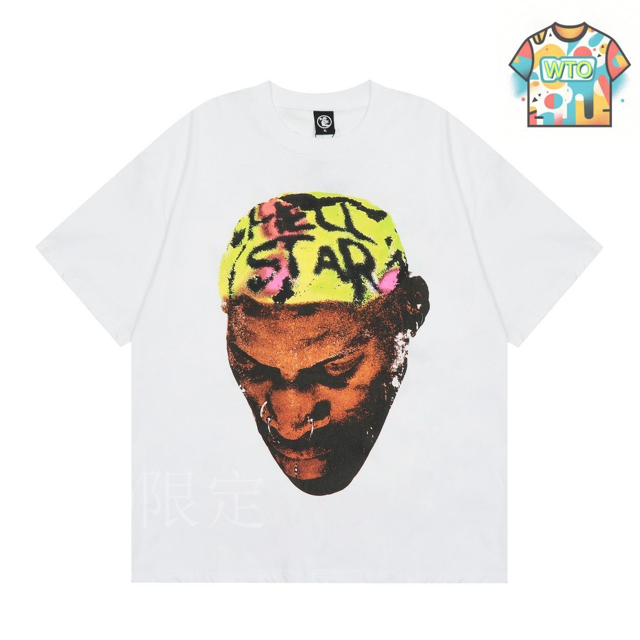 今日 Hellstar ロッドマン ホワイト Tee-2