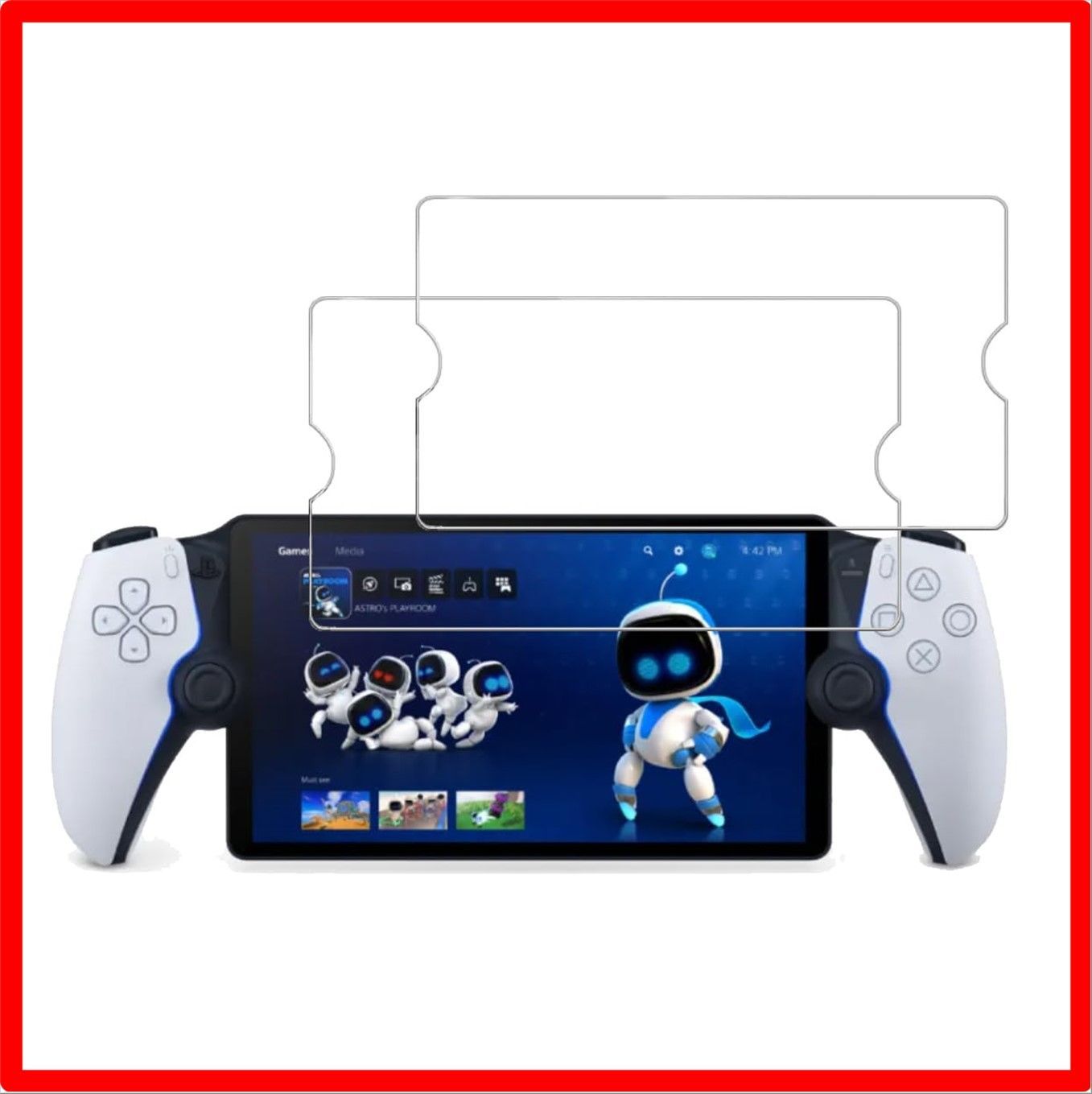 送料無料】 PlayStation Portal_クリア 【2枚セット】For PlayStation 