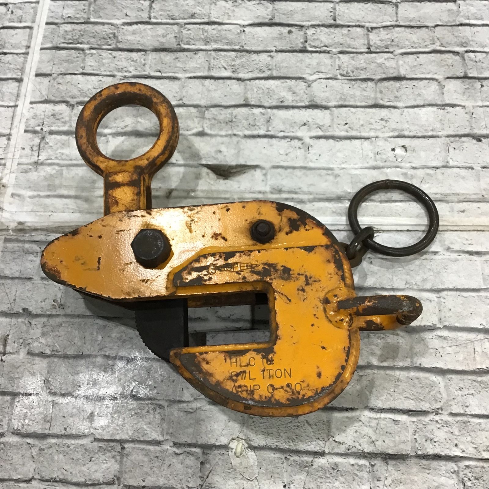 【中古品】スーパーツール 横吊りクランプ HLC1U 1台 耐荷重1ton 【川口店】