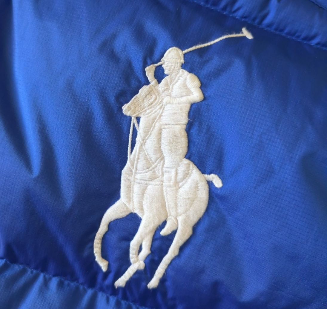 ポロラルフローレン BIG ポニー アルパイン スキー ダウン ベスト ブルー 2 XL きちんと感 日本向けサイズ