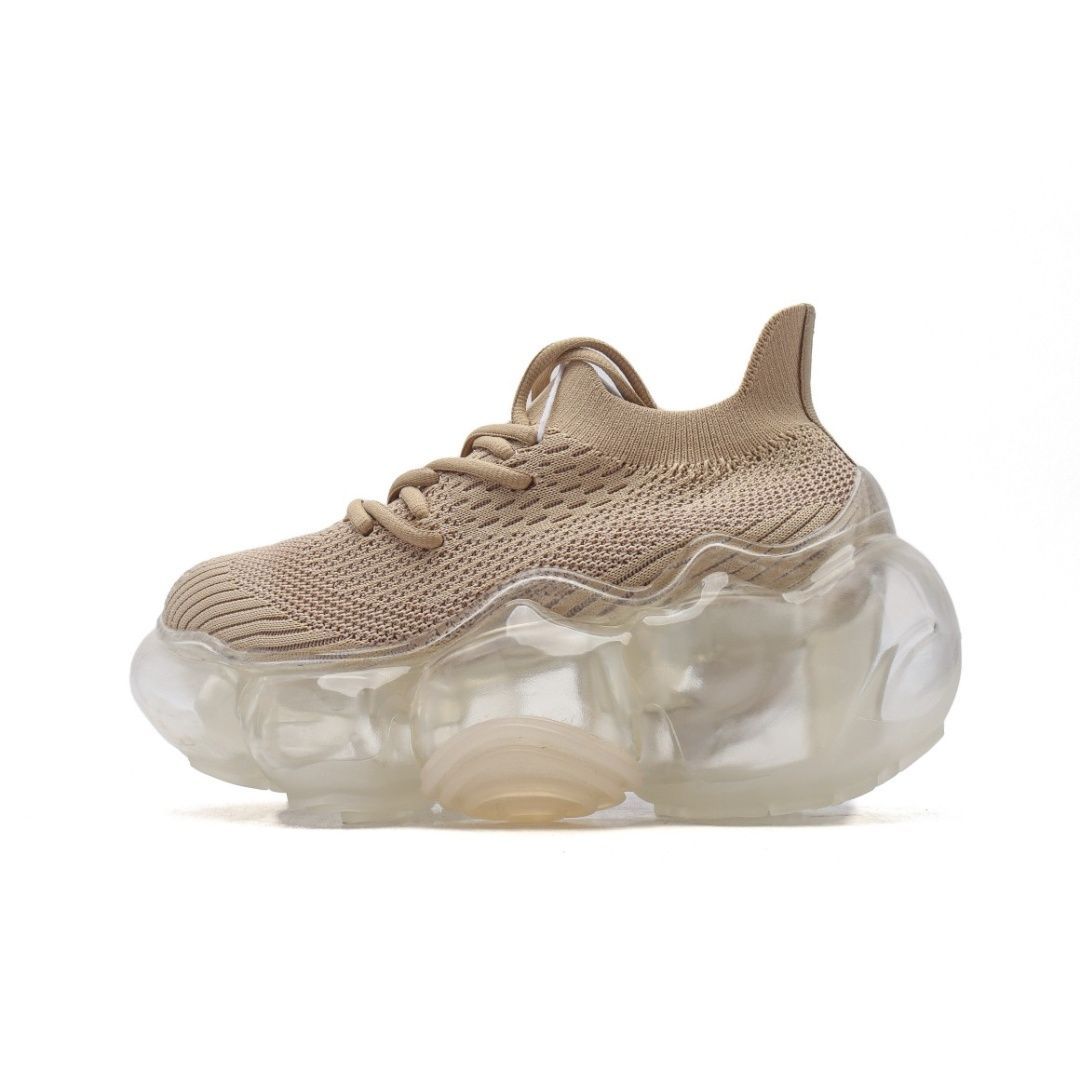 grounds グラウンズ スニーカー レディース WHITE/BEIGE / CLEAR