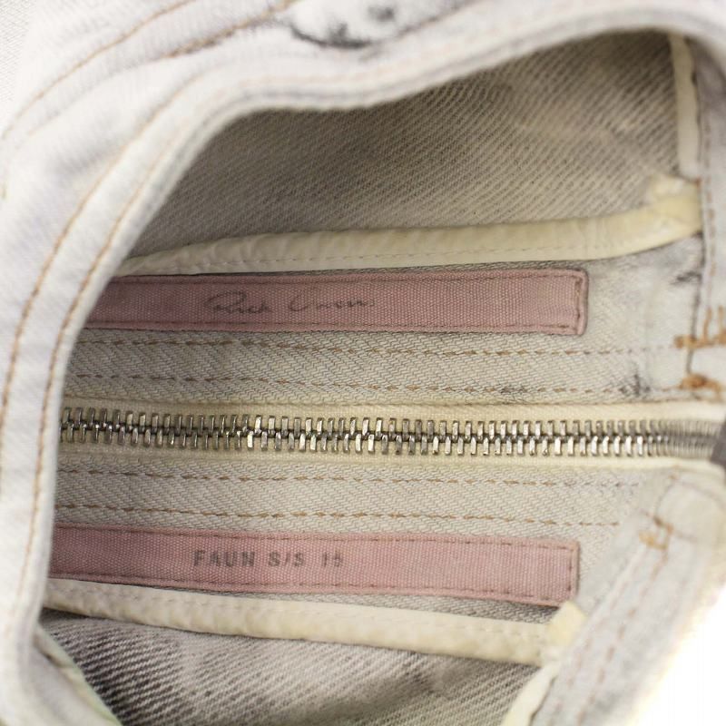 Rick Owens 15SS ブリーチブラックデニム ノースリーブ Rick Owens 15SS ブリーチブラックデニム ノースリーブ