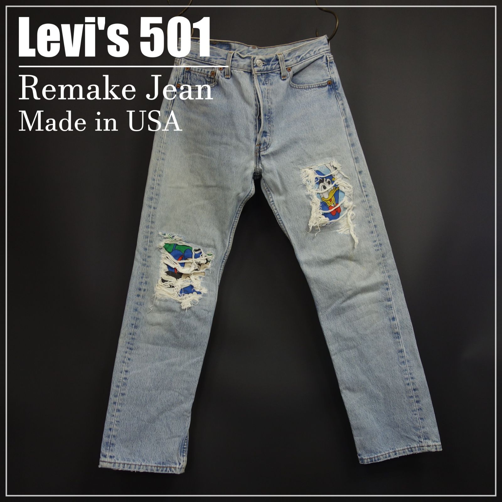 90s Vintage US古着☆Levi's リーバイス 501 リメイク デニム