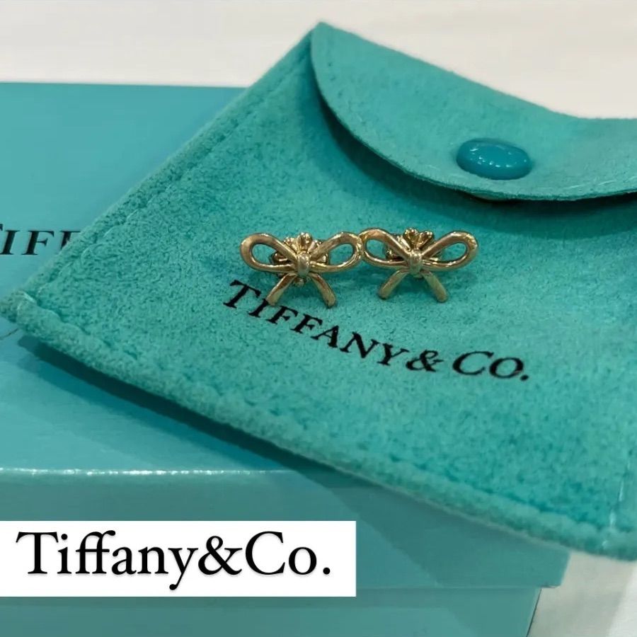 Tiffany&Co. ティファニー リボンピアス silver シルバー925