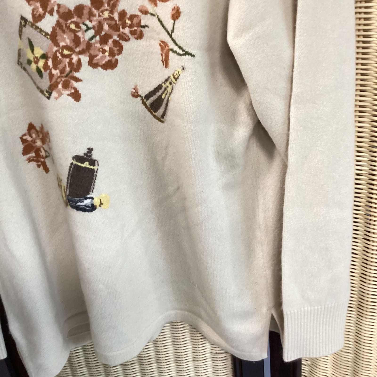 LEONARD - レオナール スポーツ　♡ カシミヤ100%  セーター　♡ ブラック レオナールスポーツLEONARD SPORT カシミヤ100% セーター(F