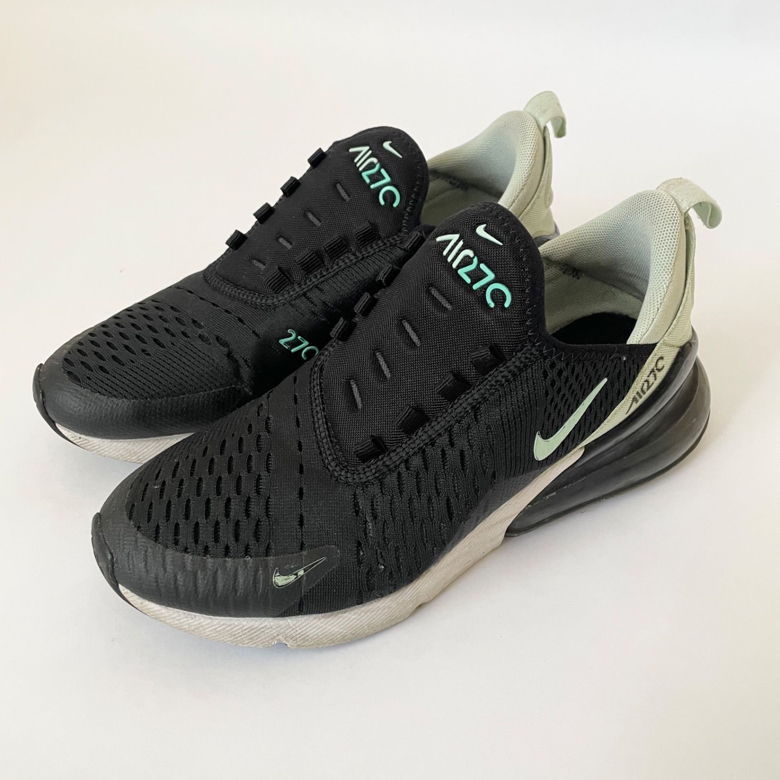 良】ナイキ エアマックス 270 メンズ レディース 23.5cm ブラック 