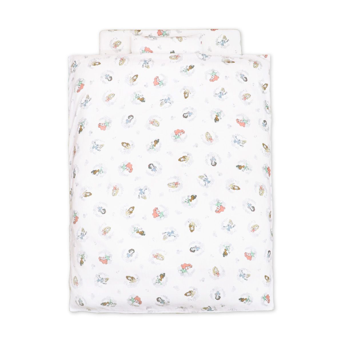 un doudou ディズニー 日本製 ミニサイズ ベビー布団セット 11点セット 60×90cm ディズニープリンセス オーガニックコットン ダブルガーゼ ベビー用品 新品 新生児 全部洗える 出産準備 出産祝い