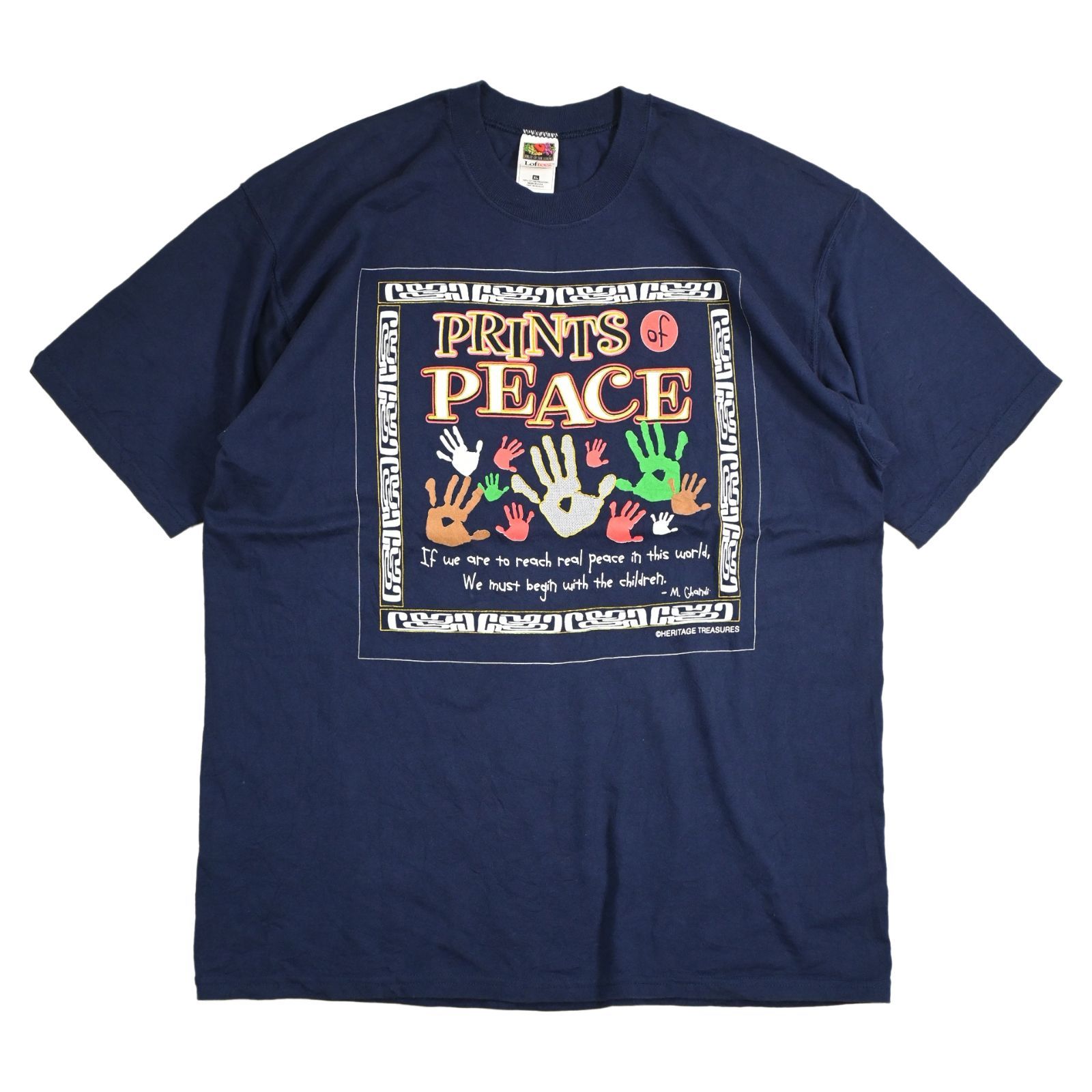 FRUIT OF THE LOOM テキストプリント Tシャツ XL 90s