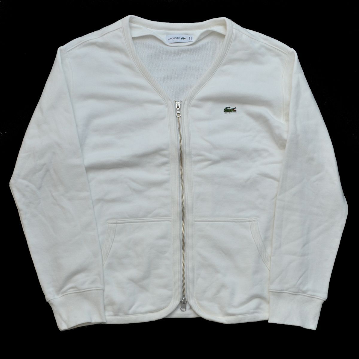 定価18700円 LACOSTE ラコステ プレミアムスウェットジップ 