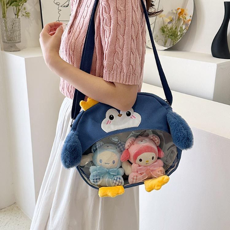 痛バ ペンギン くま 痛バッグ 痛バ シンプル トート ショルダー
